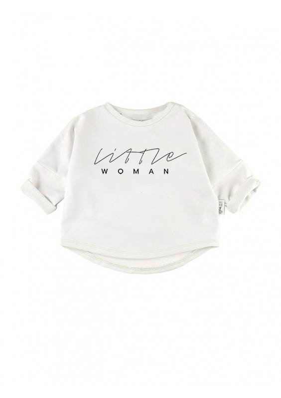 Bluza dziecięca "little woman" Biała