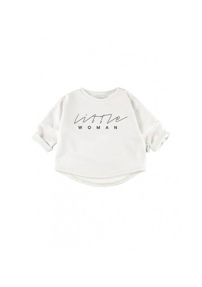 Bluza dziecięca "little woman" Biała
