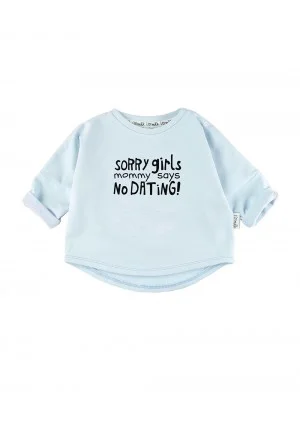 Light blue kids sweatshirt "sorry girls"