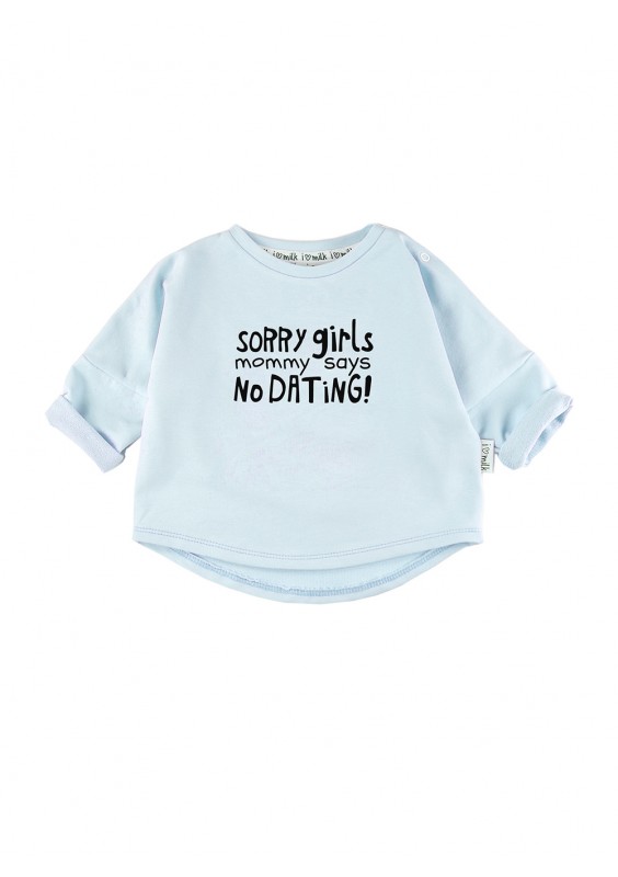 Bluza dziecięca "sorry girls" Błękitna