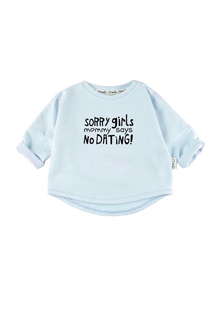 Bluza dziecięca "sorry girls" Błękitna