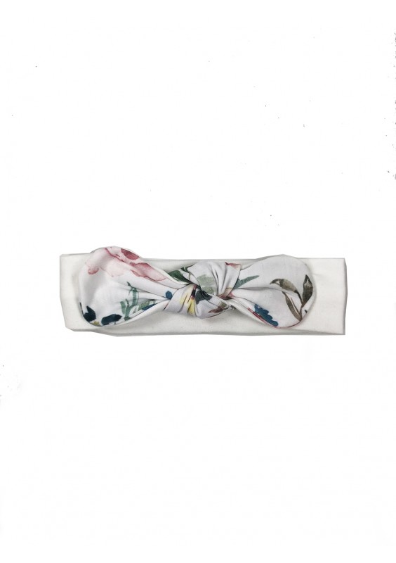 Spring flower printed kids headband