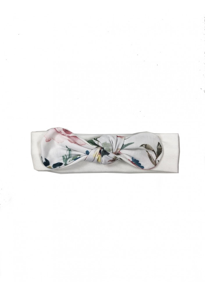 Spring flower printed kids headband