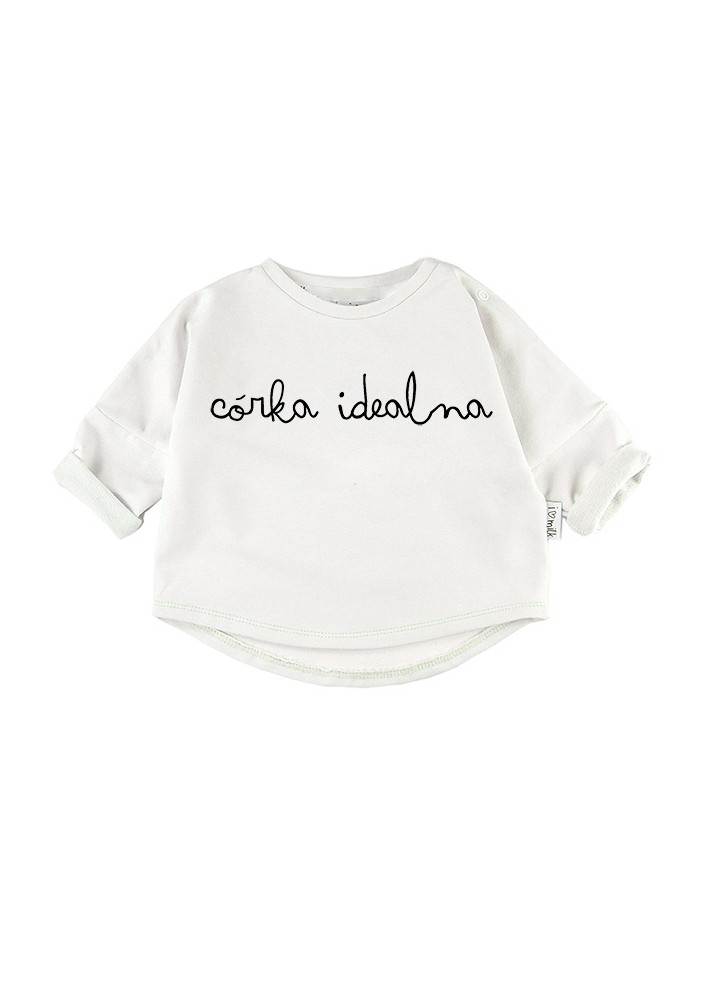 White kids sweatshirt "córka idealna"