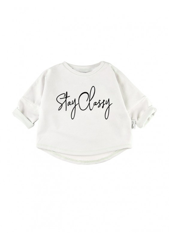Bluza dziecięca "stay classy" Biała