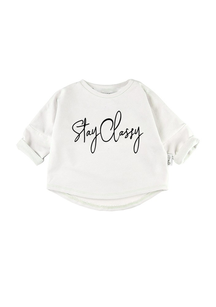 Bluza dziecięca "stay classy" Biała