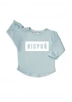 Light blue kids sweatshirt ,,nicpoń