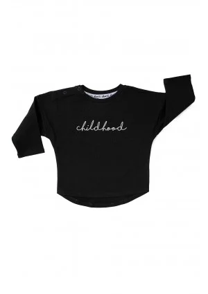 Black "childhood" kids sweatshirt