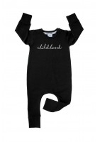 Black long sleeved romper "childhood"
