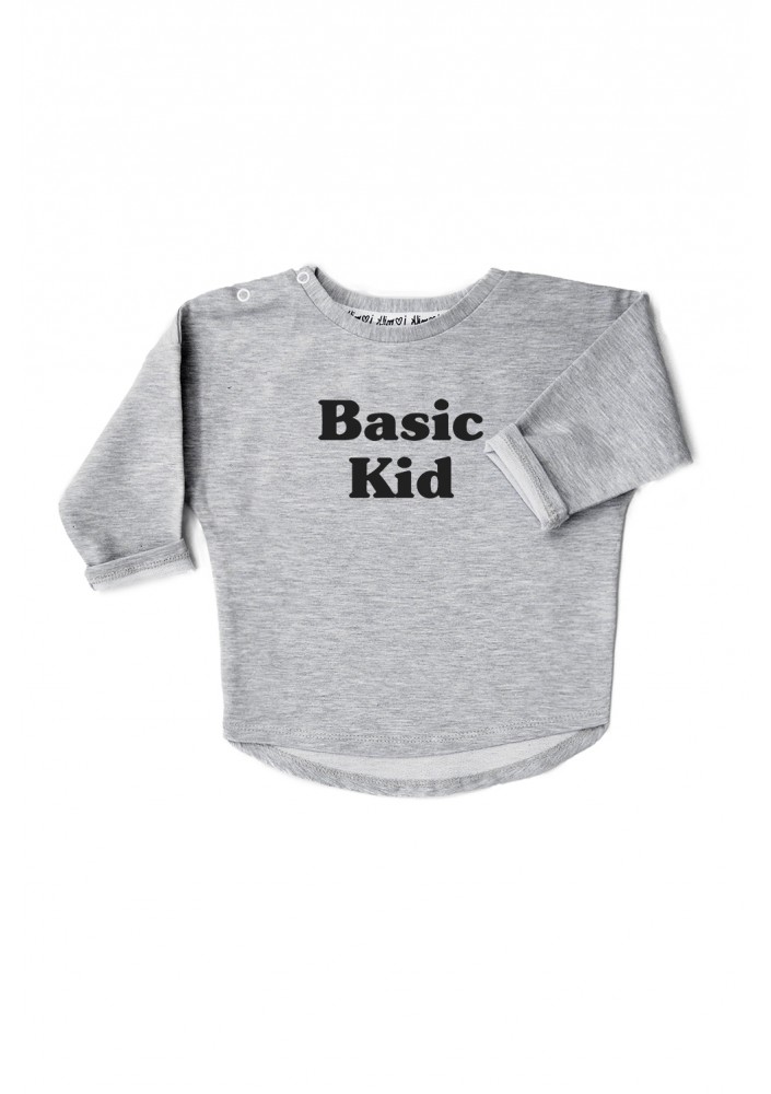 Melange grey kids sweatshirt "basic kid"