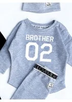 Melange grey kids sweatshirt 
