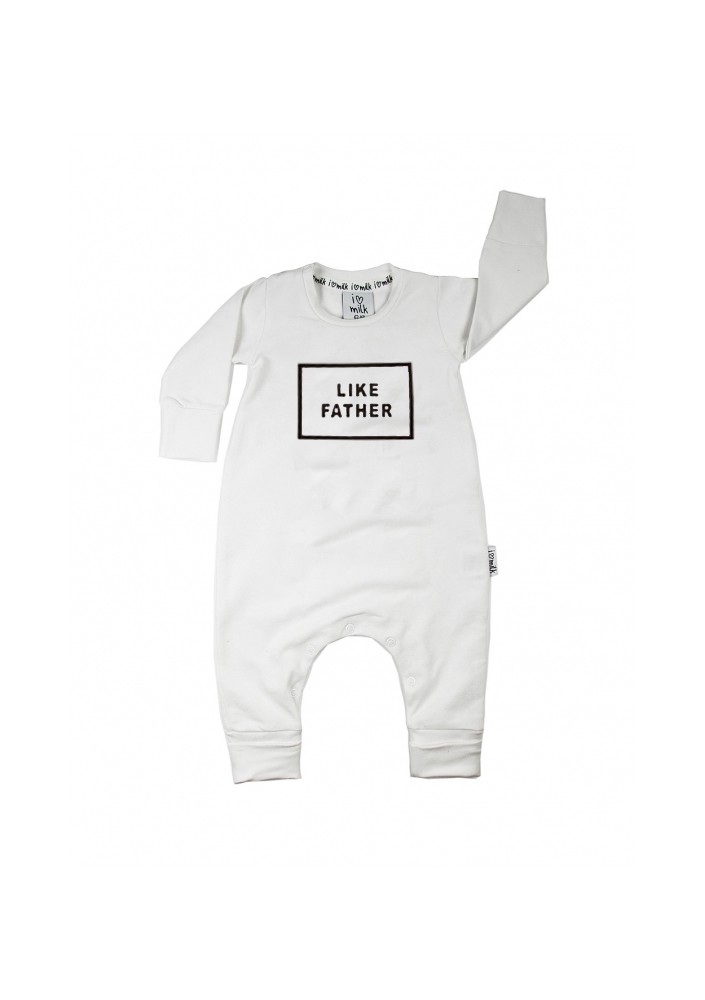 White kids romper "like father"