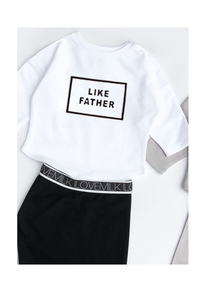 Bluza dziecięca "like father" Biała