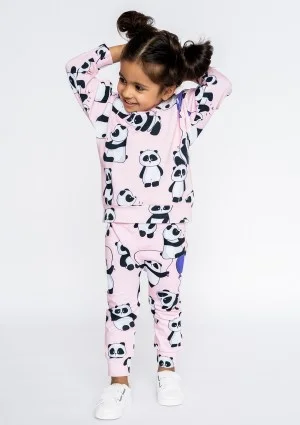 Powder panda printed kids sweatshirt