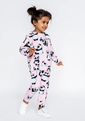 Powder panda printed kids sweatshirt
