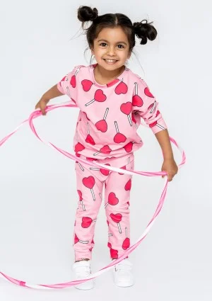 Lollipop printed kids trousers