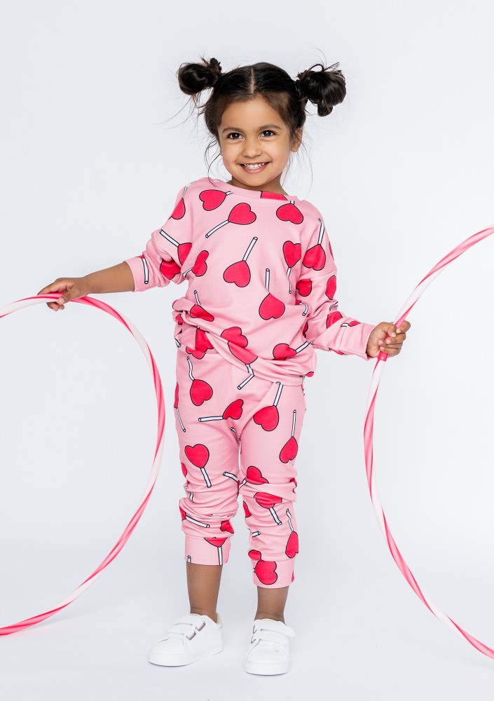Lollipop printed kids trousers