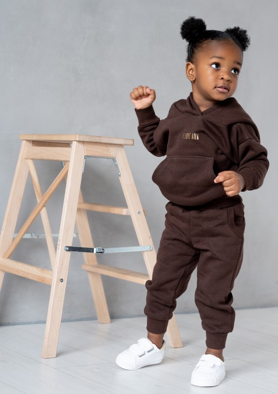 Venice - Kids sweatpants Dark Brown