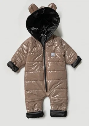 Kids winter quilted latte suit