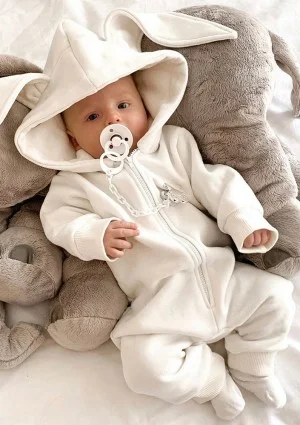 Onesie dziecięce rabbit Ecrue