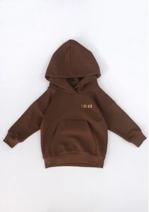 Choco brown kids hoodie