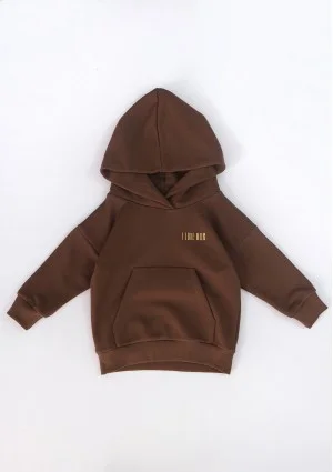 Bluza dziecięca z kapturem Choco Brown
