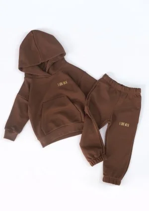 Choco brown kids hoodie
