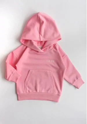 Bluza dziecięca z kapturem Candy Pink