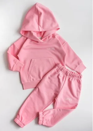Bluza dziecięca z kapturem Candy Pink