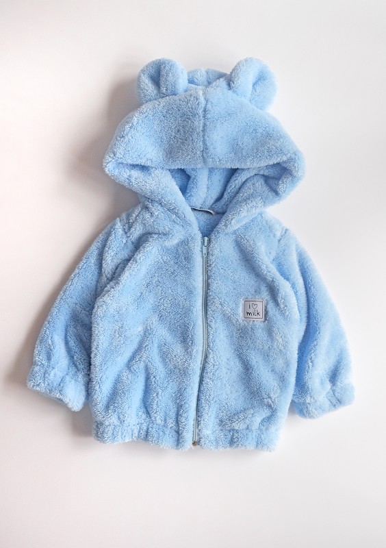 Bluza z futerka Teddy Błękitna