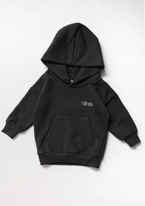 Bluza dziecięca z kapturem Black