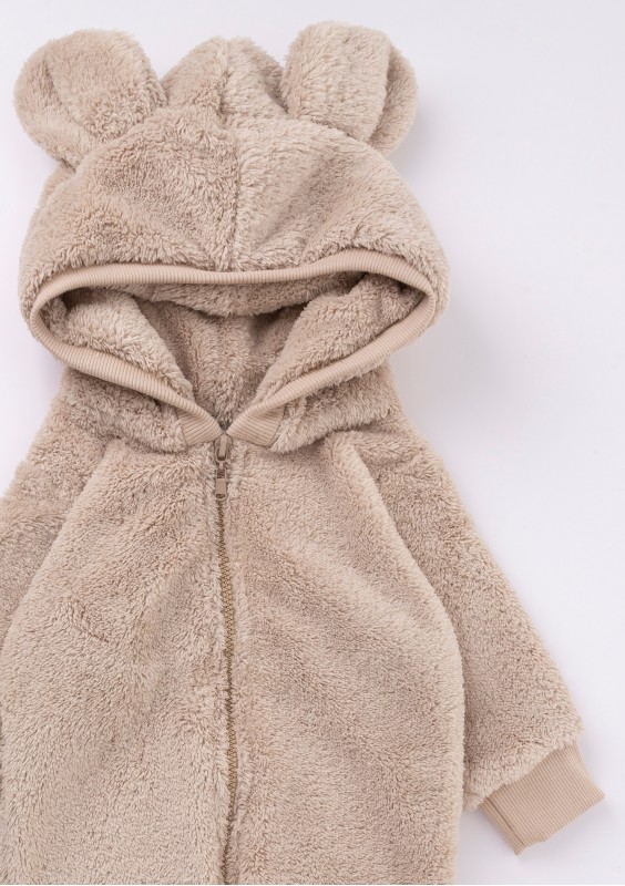 Onesie z uszami Plush Beżowe