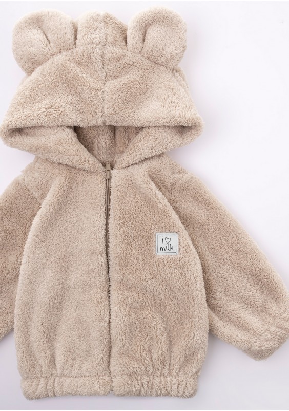 Bluza z futerka Teddy Beżowa