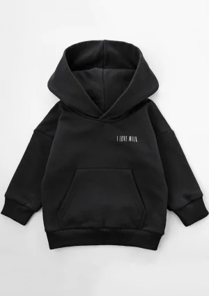 Bluza dziecięca z kapturem Black
