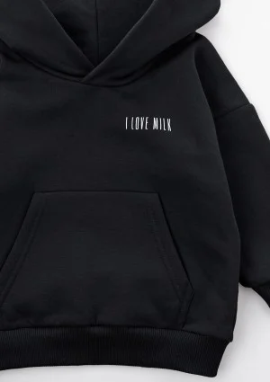 Bluza dziecięca z kapturem Black