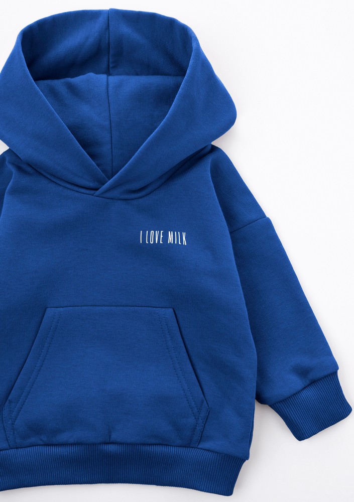 Cobalt blue kids hoodie