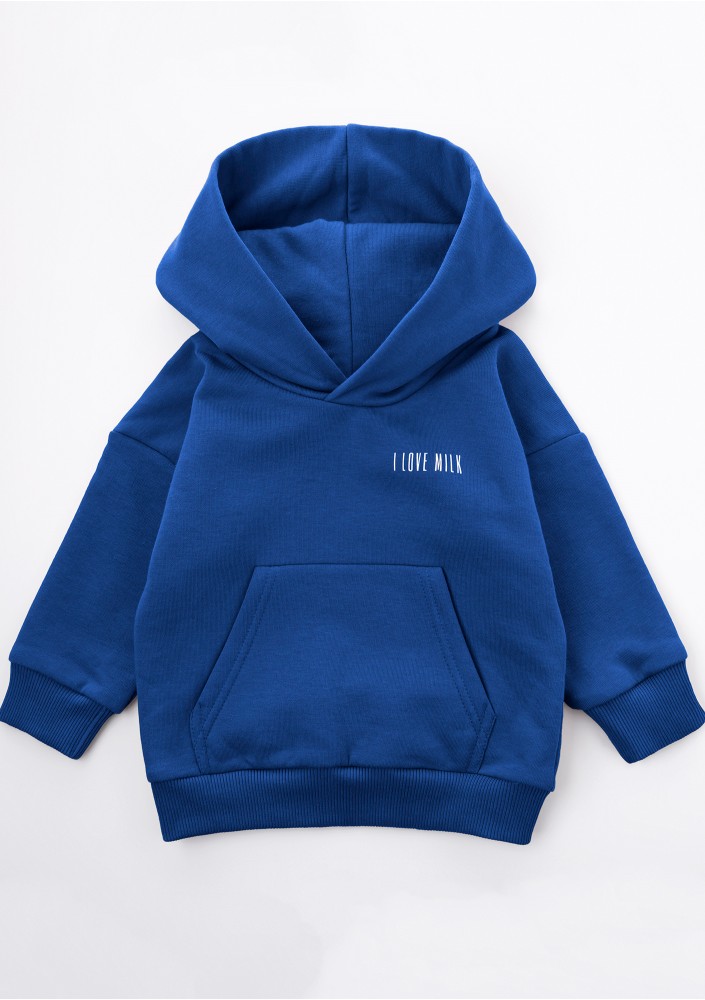Cobalt blue kids hoodie