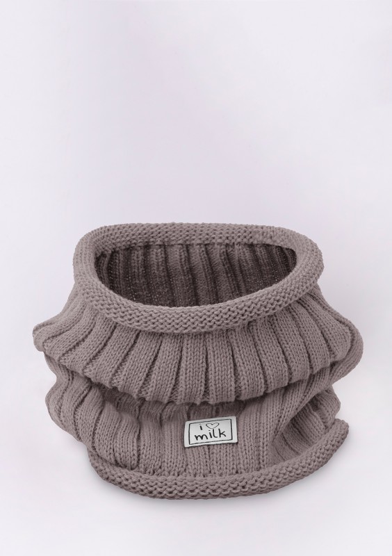 Kids winter latte tube scarf