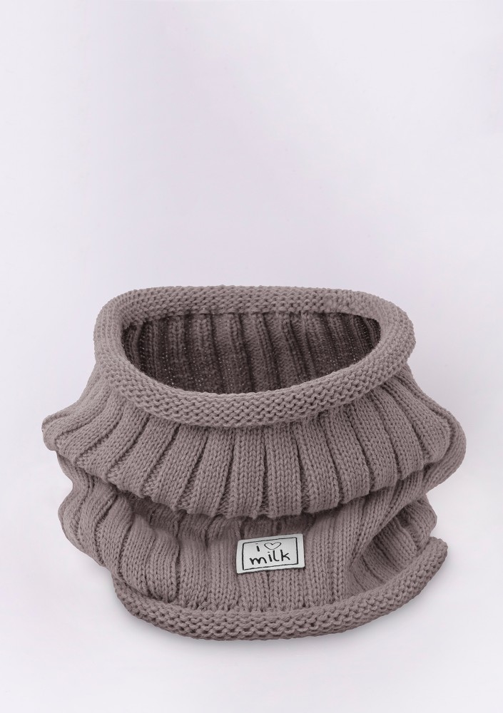 Kids winter latte tube scarf