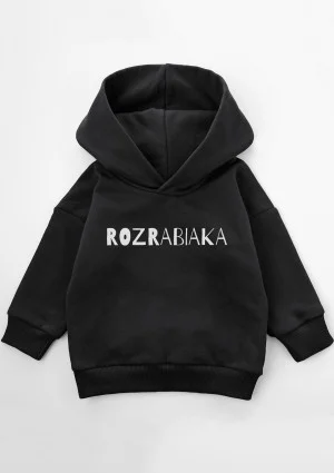 Black kids hoodie ''Rozrabiaka"