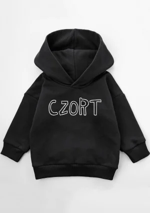 Black kids hoodie ''Czort"