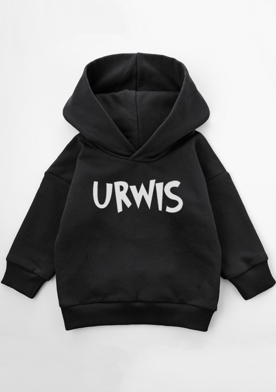 Black kids hoodie ''Urwis"