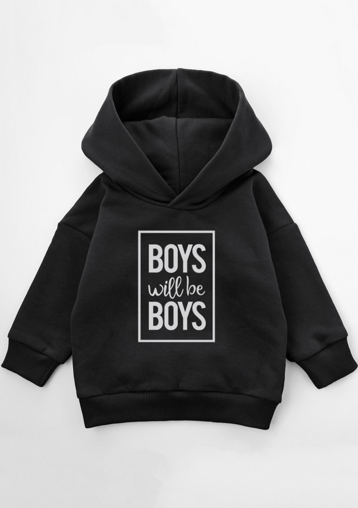 Bluza dziecięca z kapturem "Boys will..."