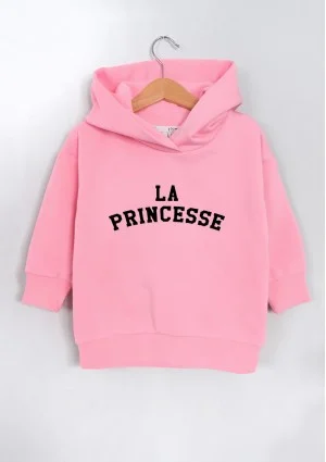 Kids pink hoodie "La princesse"