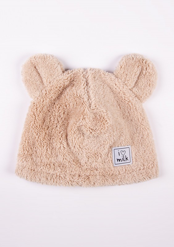 Czapka z uszami Plush Beżowa