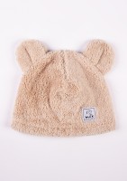 Czapka dziecięca z uszami Plush Beżowa
