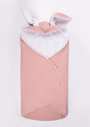 Powder pink cotton sleeping bag rabbit