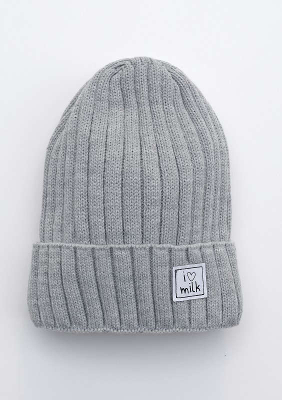 Czapka zimowa dziecięca Szara