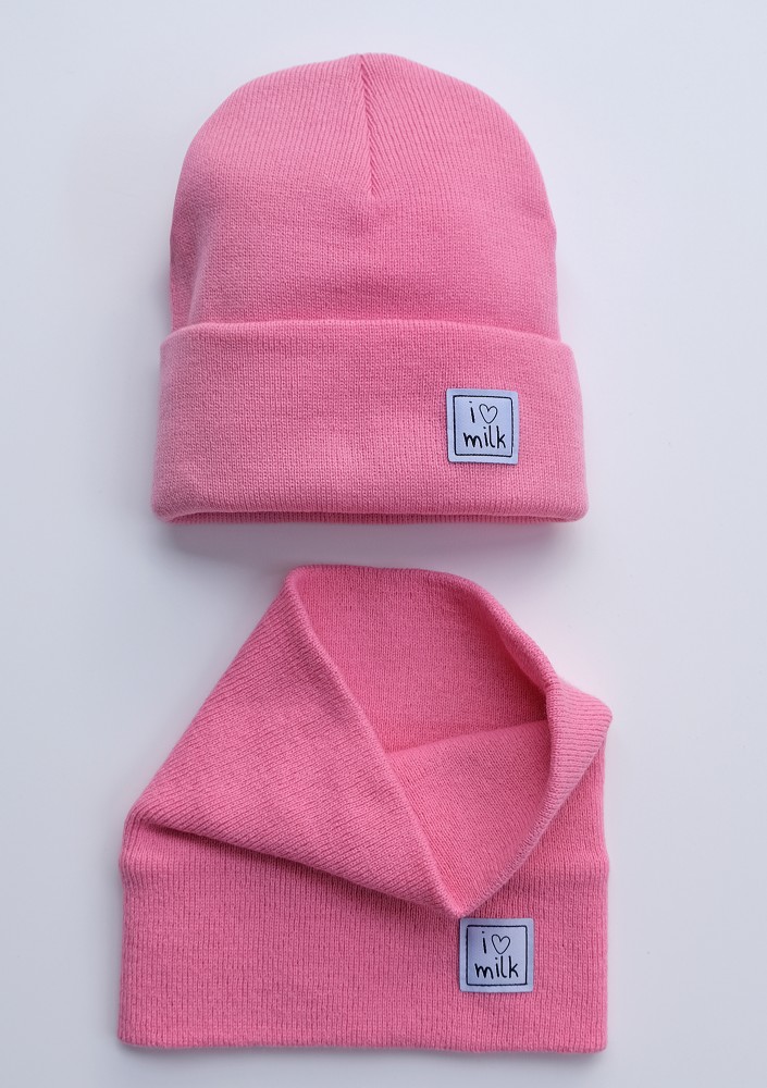 Beanie Czapka dziecięca zimowa Pink