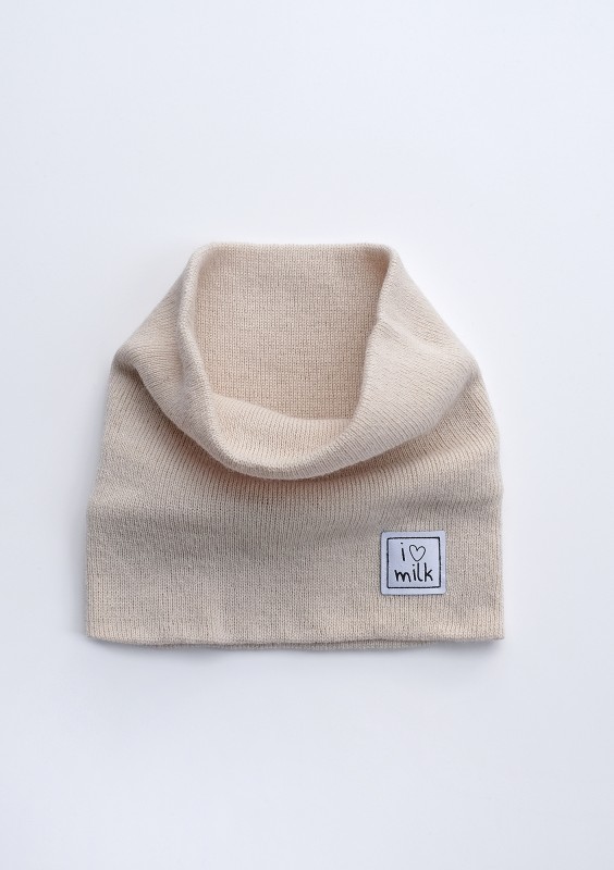 Knit beige snood